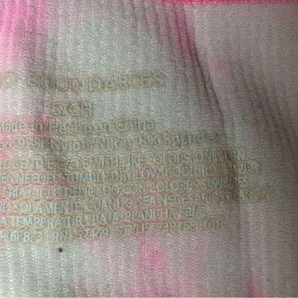 No Boundaries Pink Tie Dye Cropped Cami - Picture 3 of 3